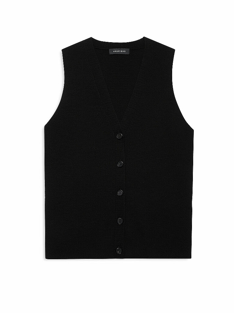 Anine Bing Chaleco negro
