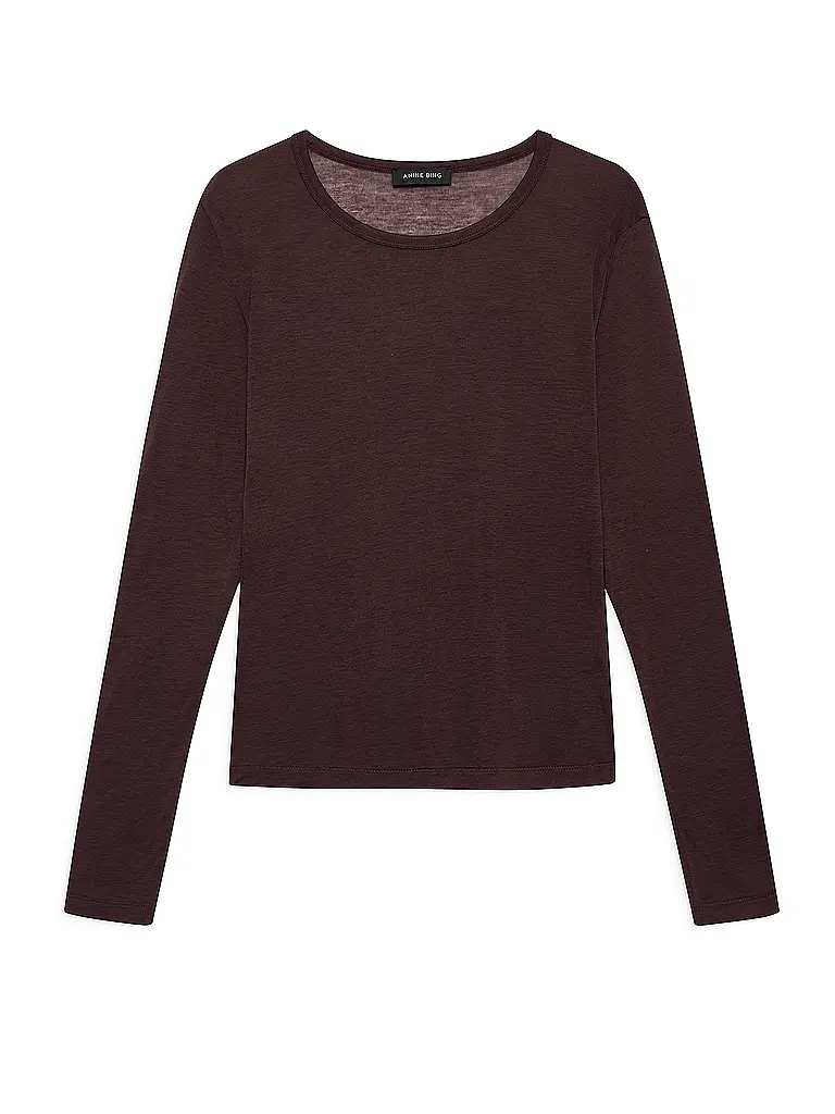 ANINE BING | Camiseta de manga larga SYLVIE | Marrón
