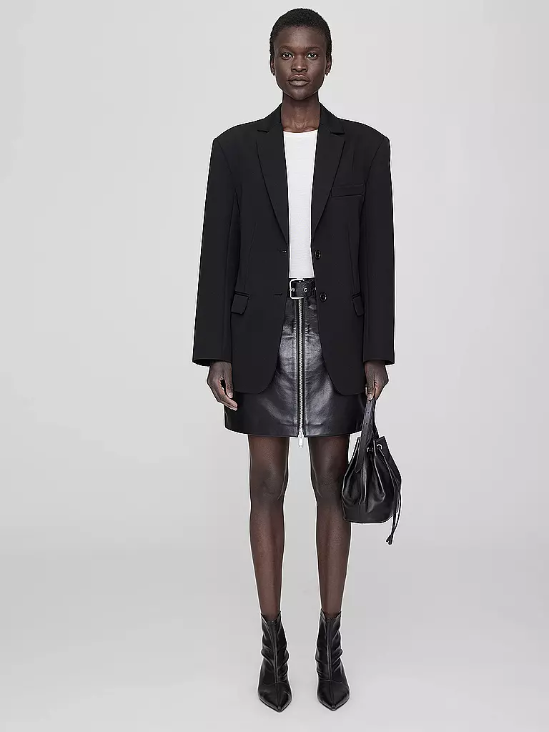 ANINE BING | Falda de cuero ANA | Negro
