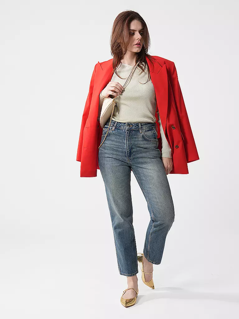 ANINE BING | Jeans Straight Fit  | Azul oscuro