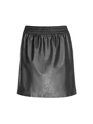 ANINE BING | Minifalda efecto cuero | Negro