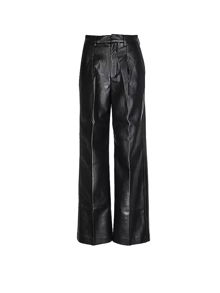 ANINE BING | Pantalón de efecto cuero CARMEN | Negro