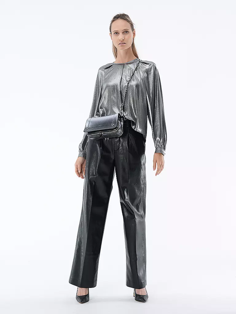ANINE BING | Pantalón de efecto cuero CARMEN | Negro