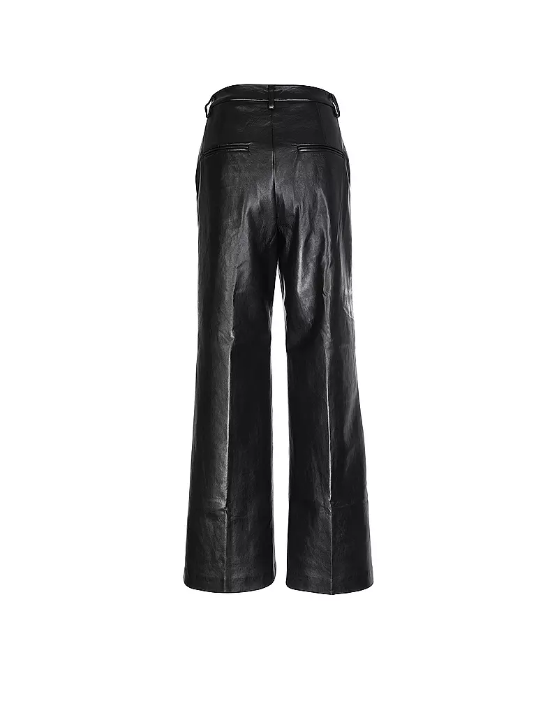 ANINE BING | Pantalón de efecto cuero CARMEN | Negro