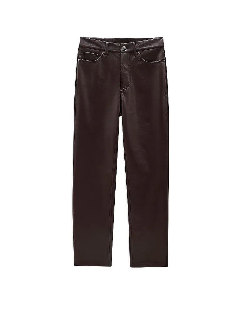 ANINE BING | Pantalones de cuero BRUNO | Marrón