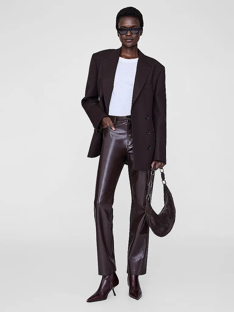 ANINE BING | Pantalones de cuero BRUNO | Marrón