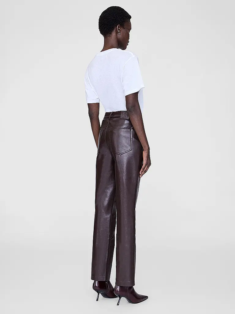 ANINE BING | Pantalones de cuero BRUNO | Marrón