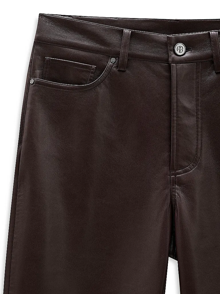 ANINE BING | Pantalones de cuero BRUNO | Marrón