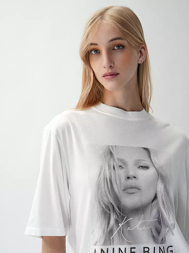ANINE BING | T-Shirt AVI TEE KATE MOSS | Blanco