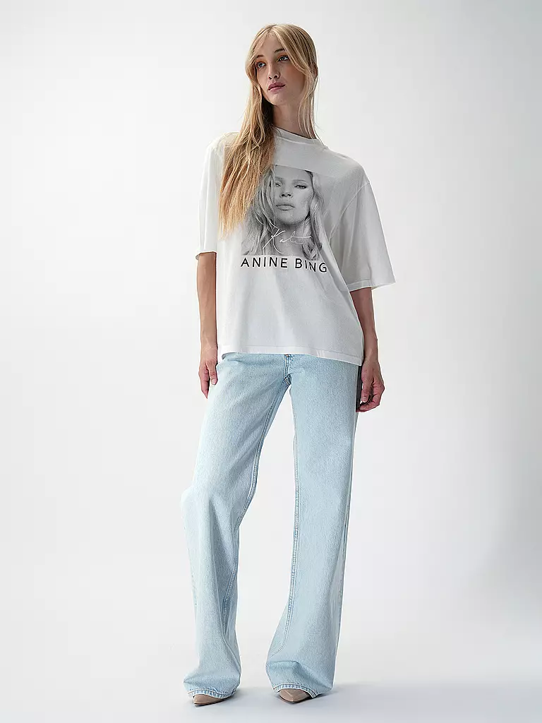 ANINE BING | T-Shirt AVI TEE KATE MOSS | Blanco