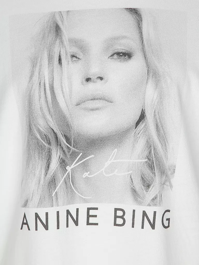 ANINE BING | T-Shirt AVI TEE KATE MOSS | Blanco