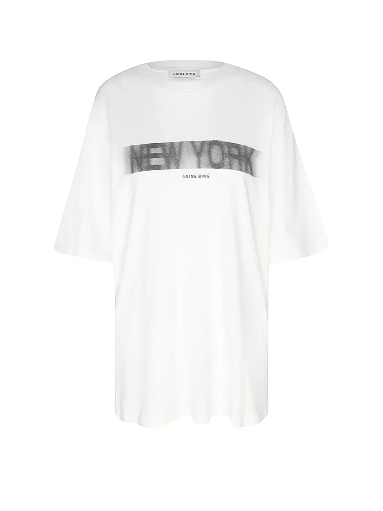ANINE BING | T-Shirt CASON TEE BLUR | Blanco