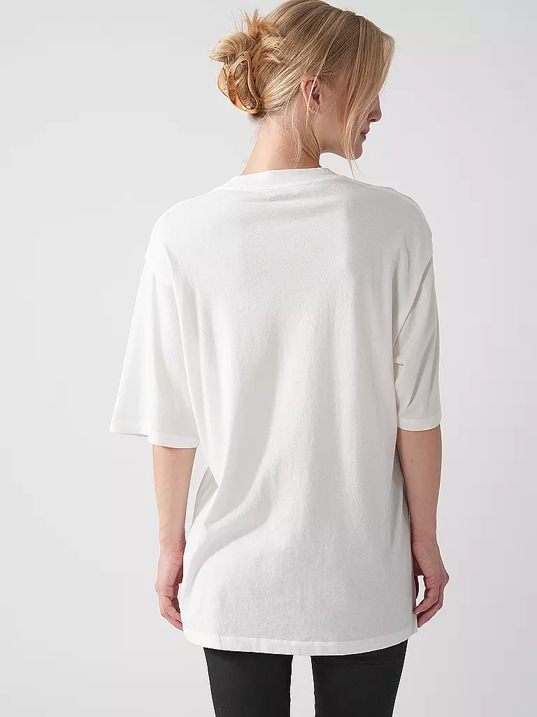 ANINE BING | T-Shirt CASON TEE BLUR | Blanco