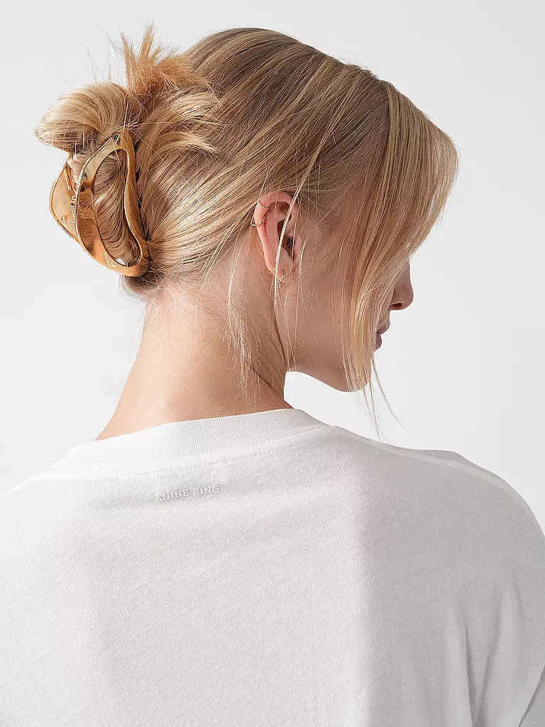 ANINE BING | T-Shirt CASON TEE BLUR | Blanco