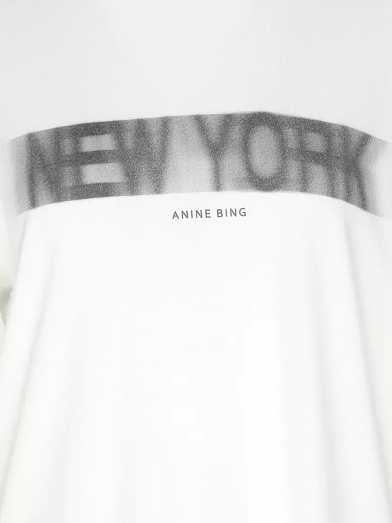 ANINE BING | T-Shirt CASON TEE BLUR | Blanco