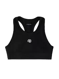 ANINE BING | Top Cropped Fit Blair | Negro