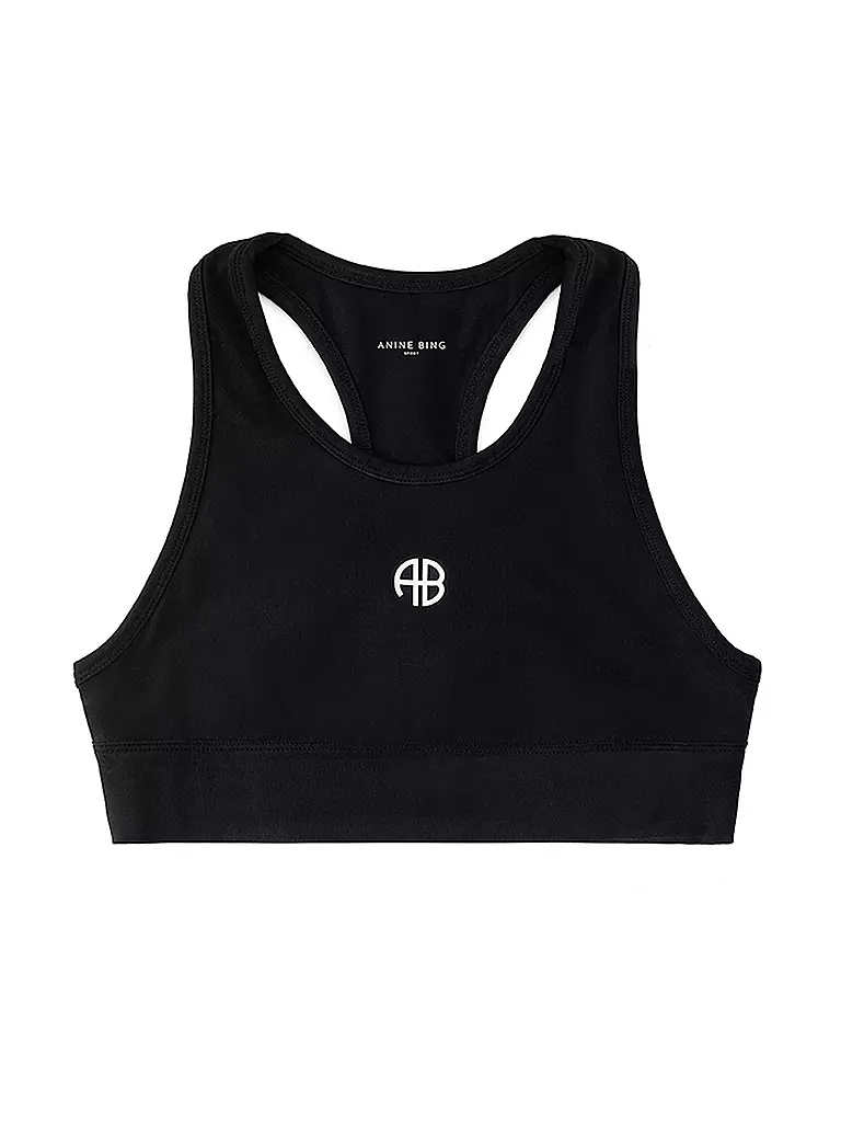 ANINE BING | Top Cropped Fit Blair | Negro