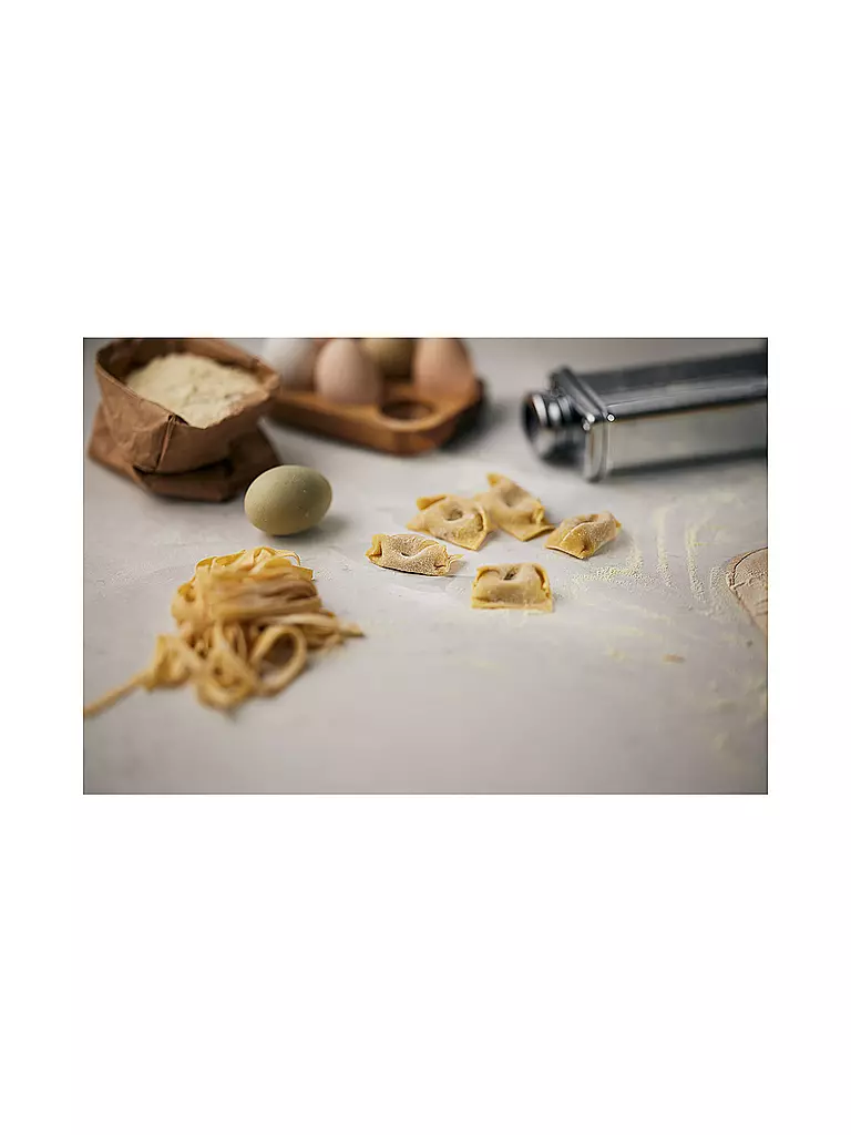 ANKARSRUM | Juego de rodillo para pasta y cortador de pasta de 2 piezas de acero inoxidable | 