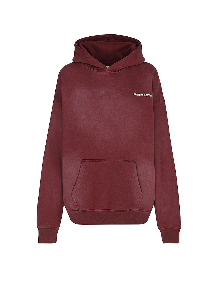 Another Cotton Lab Sudadera con capucha - Hoodie MAT ESSENTIALS rojo oscuro