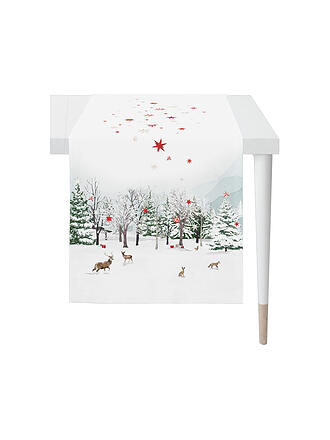 APELT | Camino de mesa navideño 140x48cm SEASON Blanco/Rojo