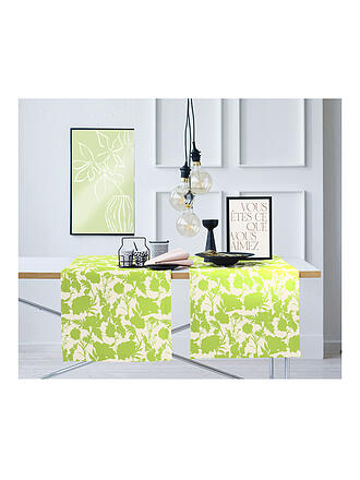 APELT | Camino de mesa SEASON 140x48cm Verde/Hojas