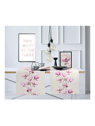 APELT | Camino de mesa SEASON 140x48cm Gris/Peonías