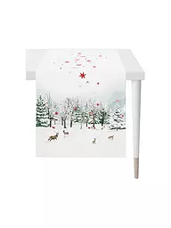 APELT | Camino de mesa navideño 140x48cm SEASON Blanco/Rojo | Blanco