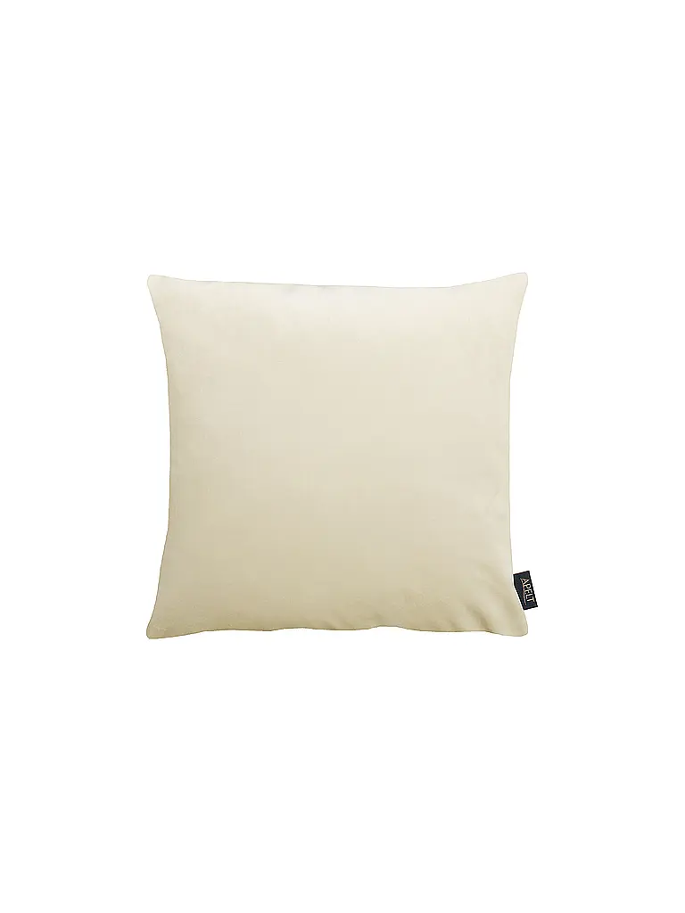 APELT | Funda de cojín de terciopelo 46x46cm SOFTSTYLE Blanco | Blanco