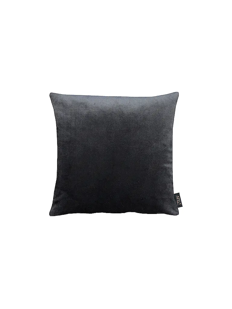 APELT | Funda de cojín de terciopelo 46x46cm SOFTSTYLE Gris Oscuro | Gris