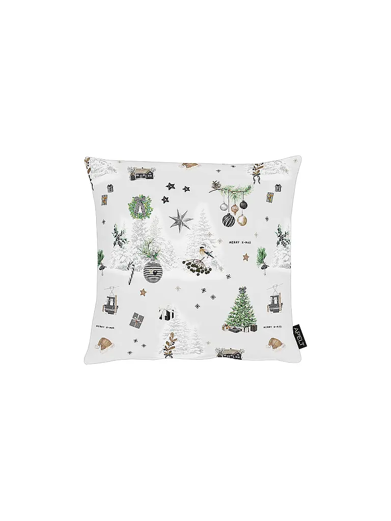 APELT | Funda de cojín navideña 40x40cm SEASON Blanco | Blanco