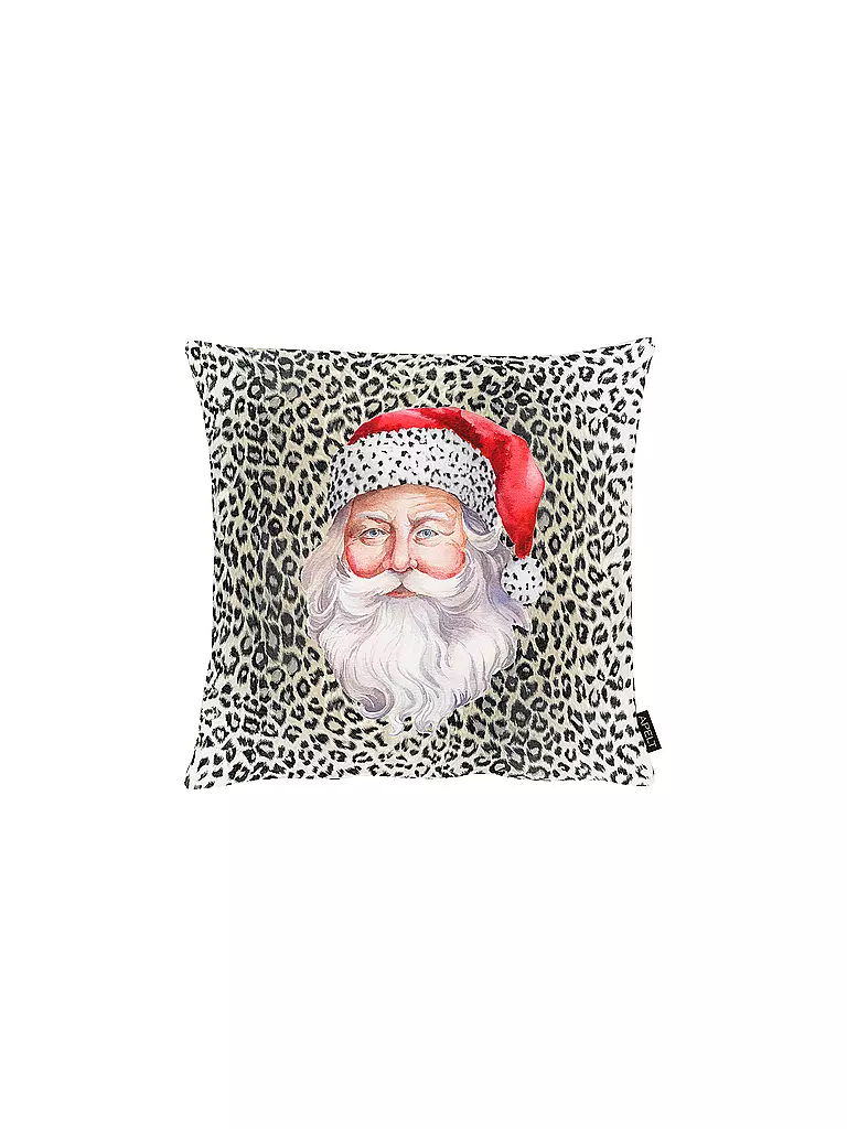 APELT | Funda de cojín navideña 46x46cm SEASON Leo/Santa | Camel