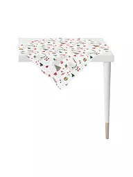 APELT | Manta de Navidad para mesa auxiliar 88x88cm SEASON Blanco | Blanco