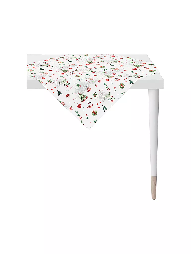 APELT | Mitteldecke navideña 88x88cm SEASON Blanco | Blanco