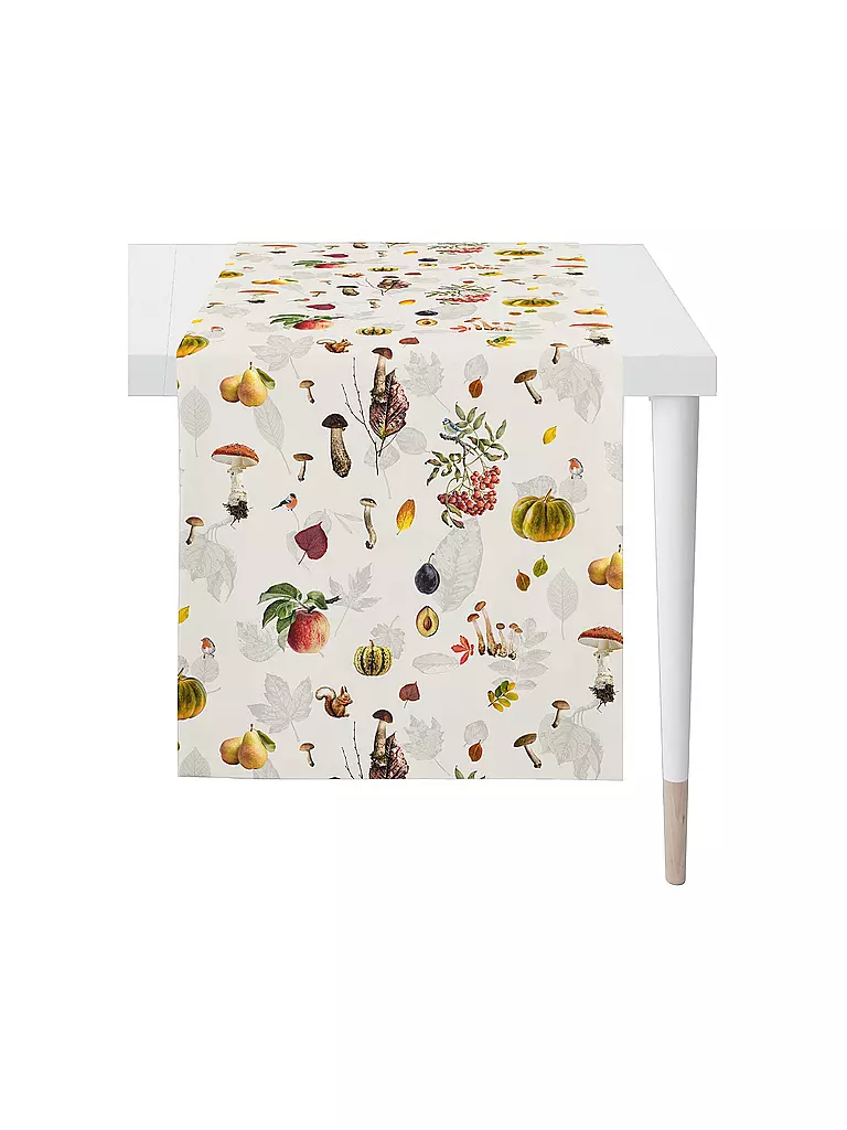 APELT | Tischläufer 140x48cm SEASON Blanco | Blanco