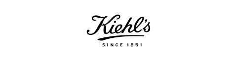 Logotipo de Kiehl's en letras negras con una tipografía estilizada y cursiva. El texto dice "Kiehl's Since 1851" sobre un fondo blanco.