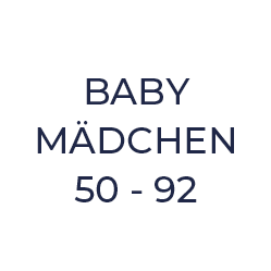 BEBÉ NIÑA 50 - 92 en azul oscuro sobre fondo blanco.