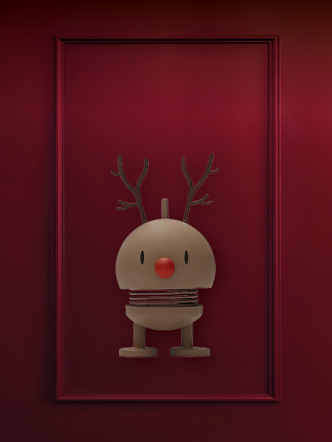 Sobre un fondo rojo, se muestra un par de manoplas beige con adornos de piel blanca. Encima, en letras blancas, está el texto "PEQUEÑOS REGALOS".