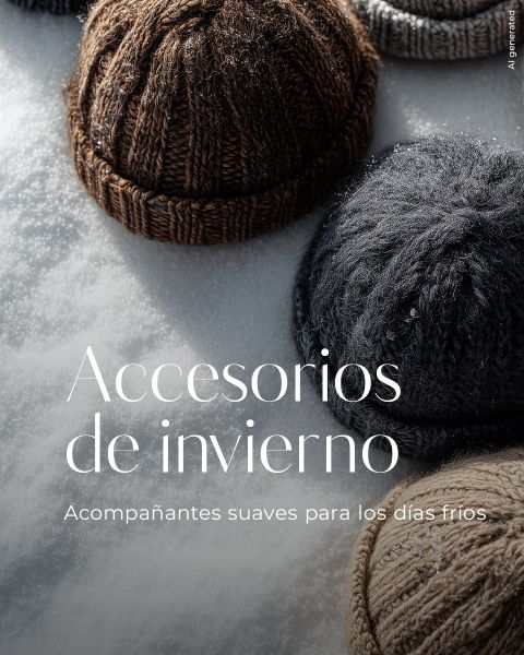 Accesorios de invierno. Acompañantes suaves para los días fríos.