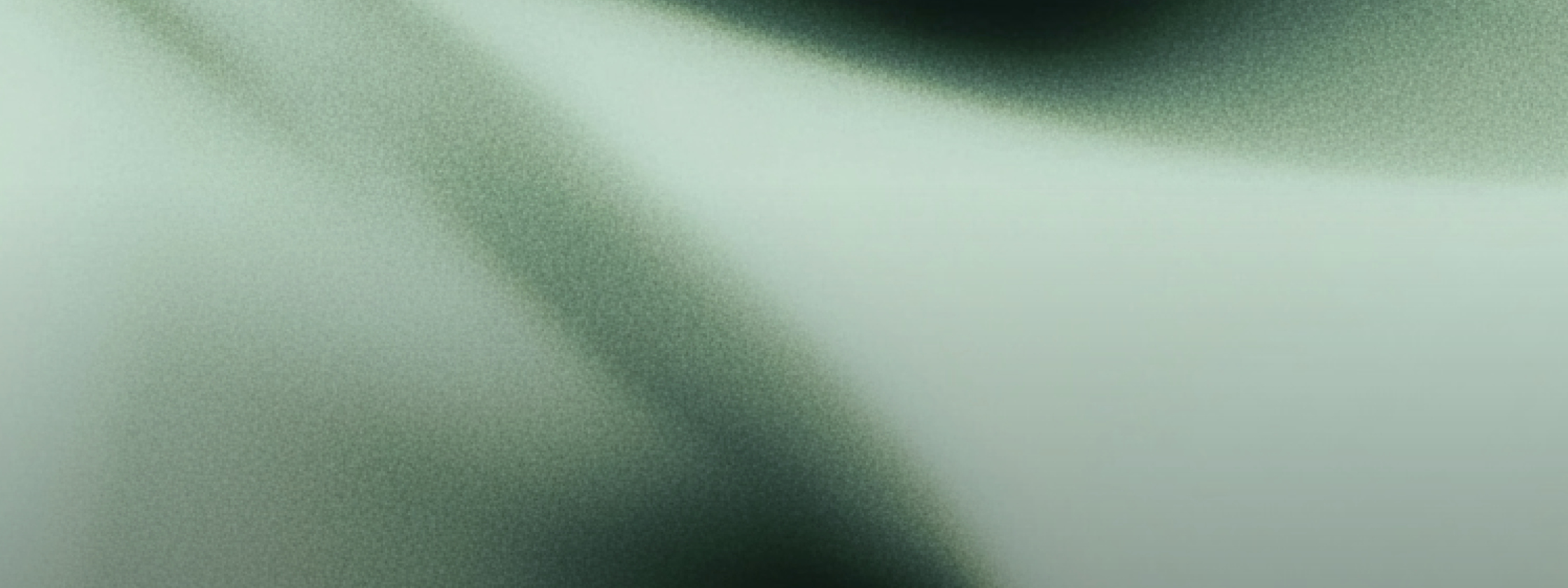 Weicher, abstrakter Farbverlauf im Hintergrund mit glatten, gewellten Formen in Grau- und Grüntönen, die ein subtiles, strukturiertes Aussehen erzeugen.