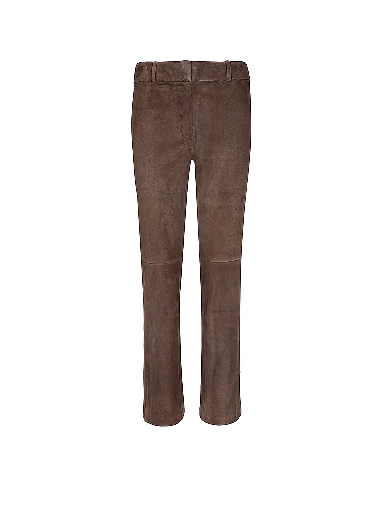 ARMA Pantalones de cuero 7/8 JEN marrón