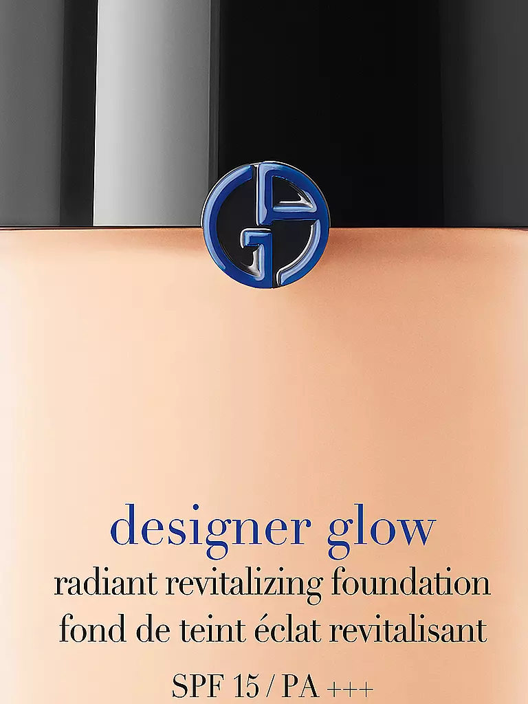 ARMANI COSMETICS | Base de maquillaje Designer Glow 30ml FPS 20 (2) | Beige