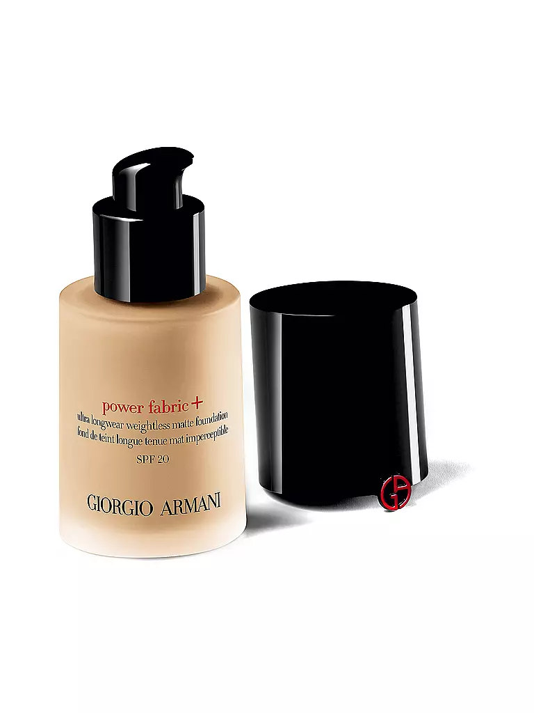 ARMANI COSMETICS | Power Fabric + Base de Maquillaje de Cobertura Total y Larga Duración (4.5) | camel