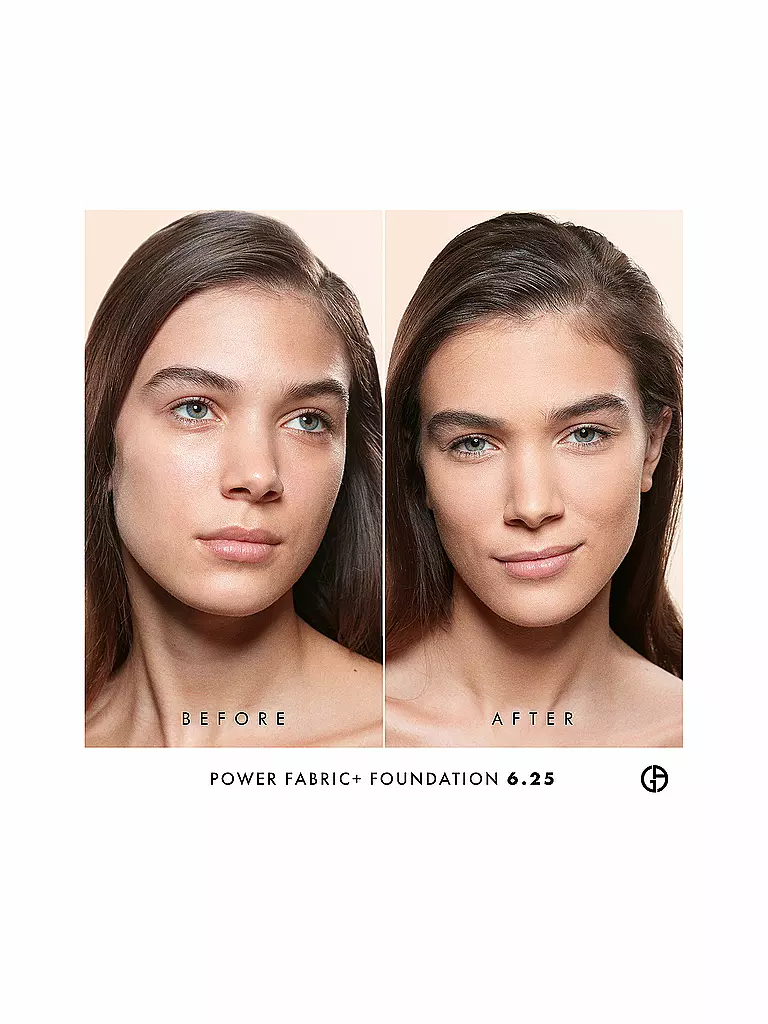 ARMANI COSMETICS | Power Fabric + Base de Maquillaje de Cobertura Total y Larga Duración (6.25) | braun