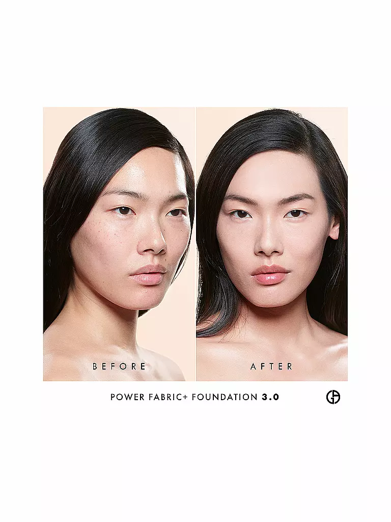 ARMANI COSMETICS | Power Fabric + Base de Maquillaje de Larga Duración y Alta Cobertura (3) | camel
