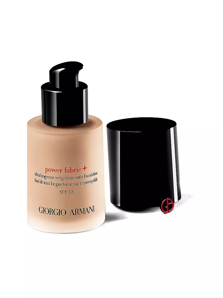 ARMANI COSMETICS | Power Fabric + Base de Maquillaje de Larga Duración y Alta Cobertura (5.5) | camel