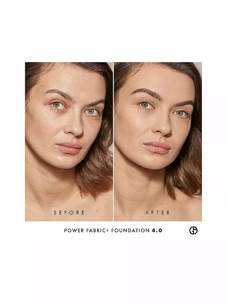 ARMANI COSMETICS | Power Fabric + Base de Maquillaje de Larga Duración y Cobertura Total (4) | camel