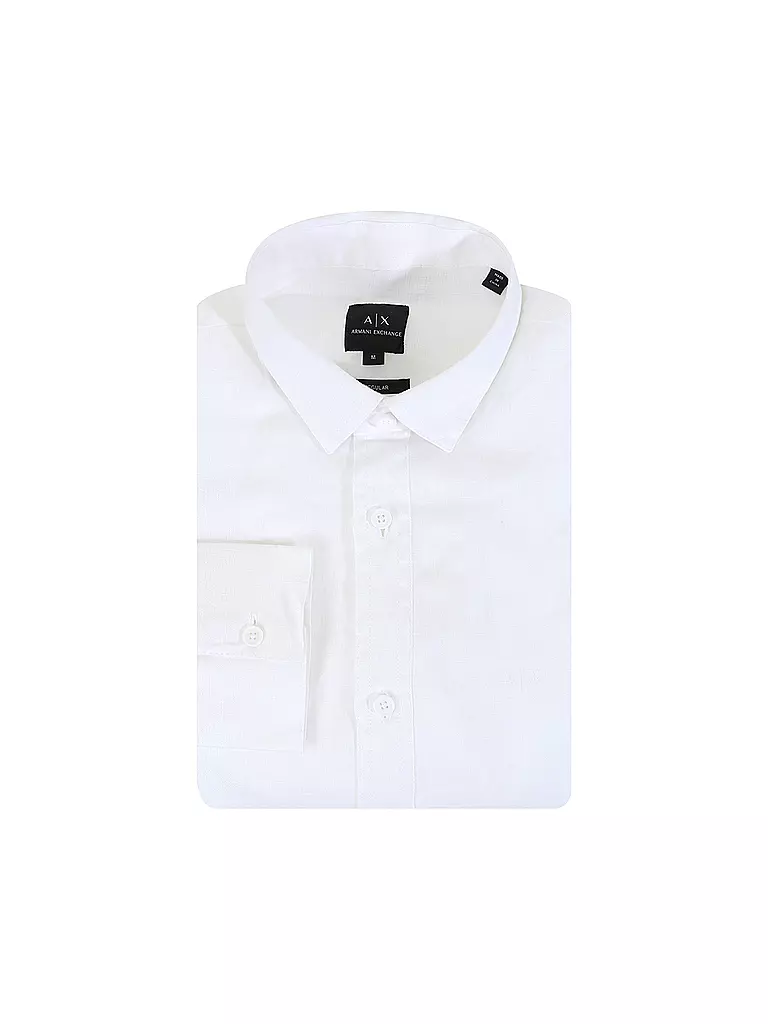 ARMANI EXCHANGE | Leinenhemd  | Blanco