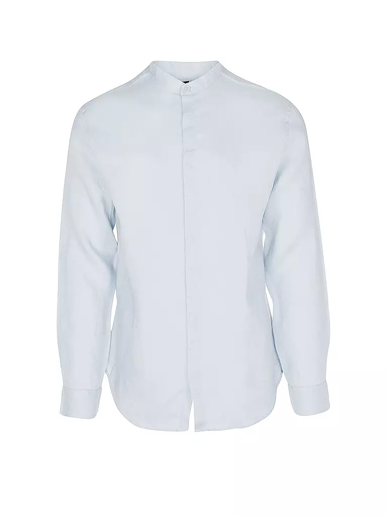 ARMANI EXCHANGE | Leinenhemd Regular Fit  | Azul claro