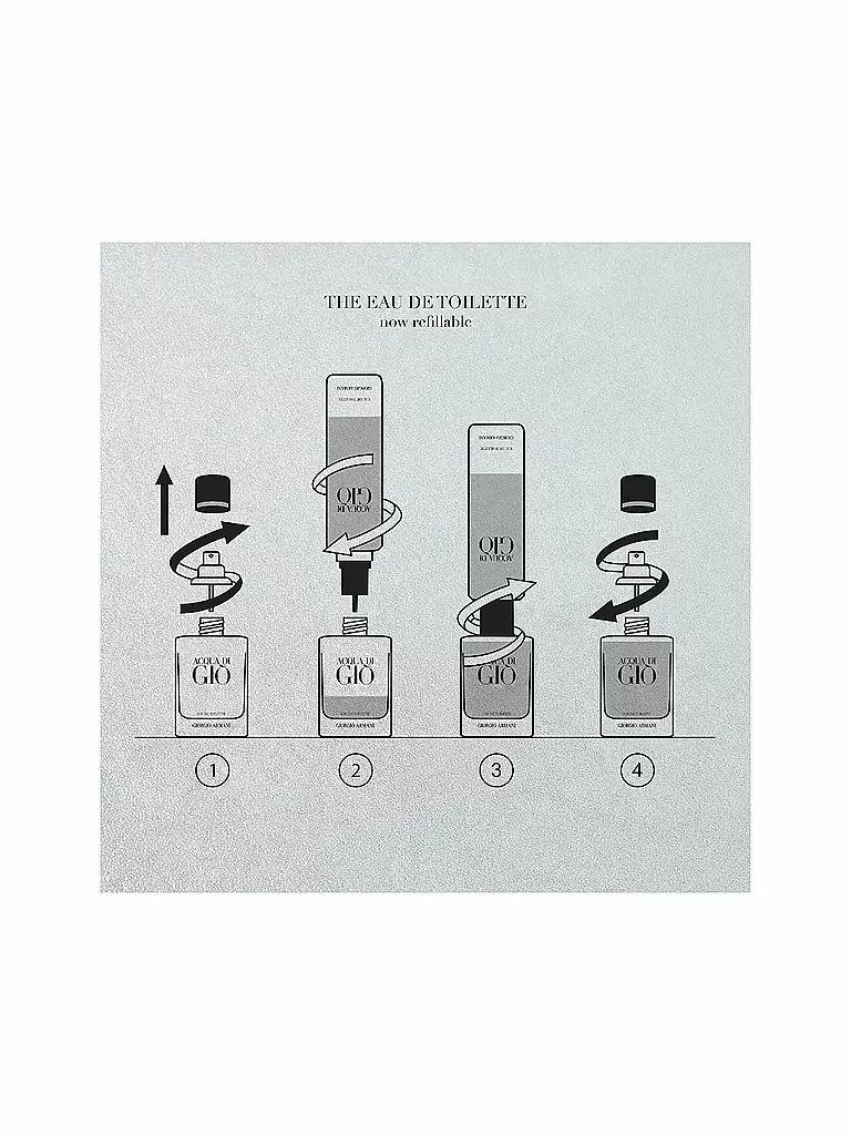 ARMANI | Acqua di Giò Homme Eau de Toilette 100ml Nachfüllbar | Sin color