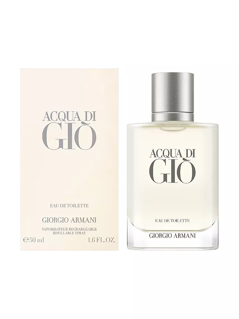 ARMANI | Acqua di Giò Homme Eau de Toilette 50ml Nachfüllbar | Sin color